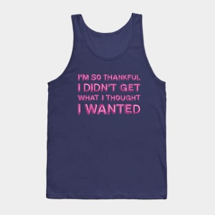 "I'm so thankful" in pink balloons Tank Top